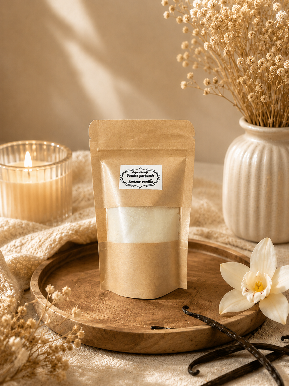 Poudre parfumée senteur Vanille des iles