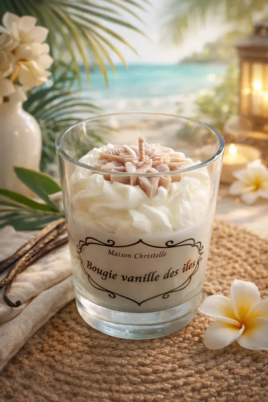Bougie parfumée senteur Vanille des iles Maison Christelle